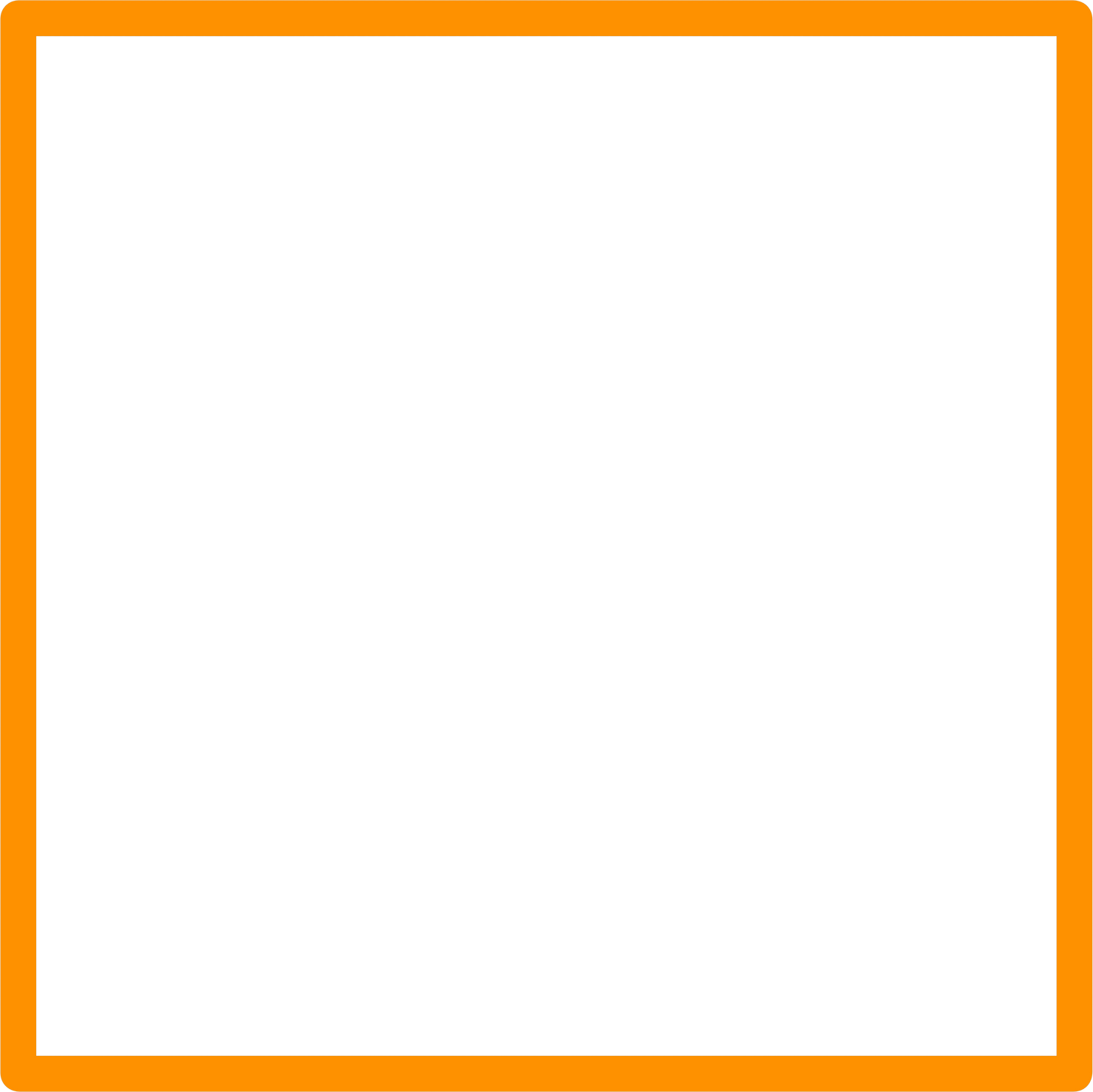 Orange Square Thin Border Frame